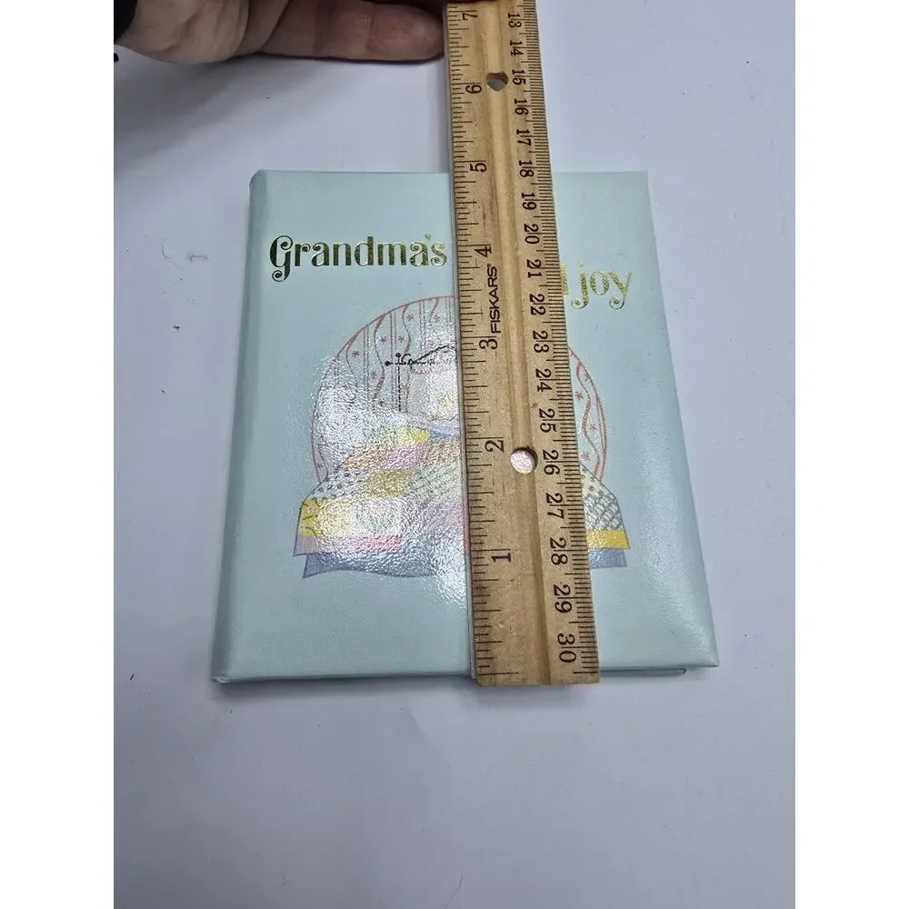 Photo Album Grandmas Pride & Joy Brag Book Sanitoy Taiwan 10 Pg 3 x 4 Vintage